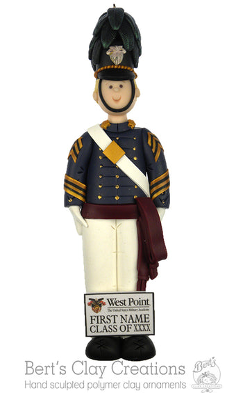 West Point Ornament - Bert's Clay Creations